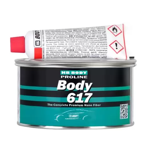 HB BODY PRO 617 Nano Fiber Polyester Filler Шпатлевка со стекловолокном